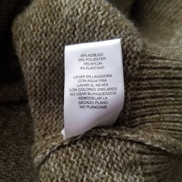 Grey Collective Sage Green Layered Long Sleeve Knit Sweater * Ladies size Large - Picture 8 of 8